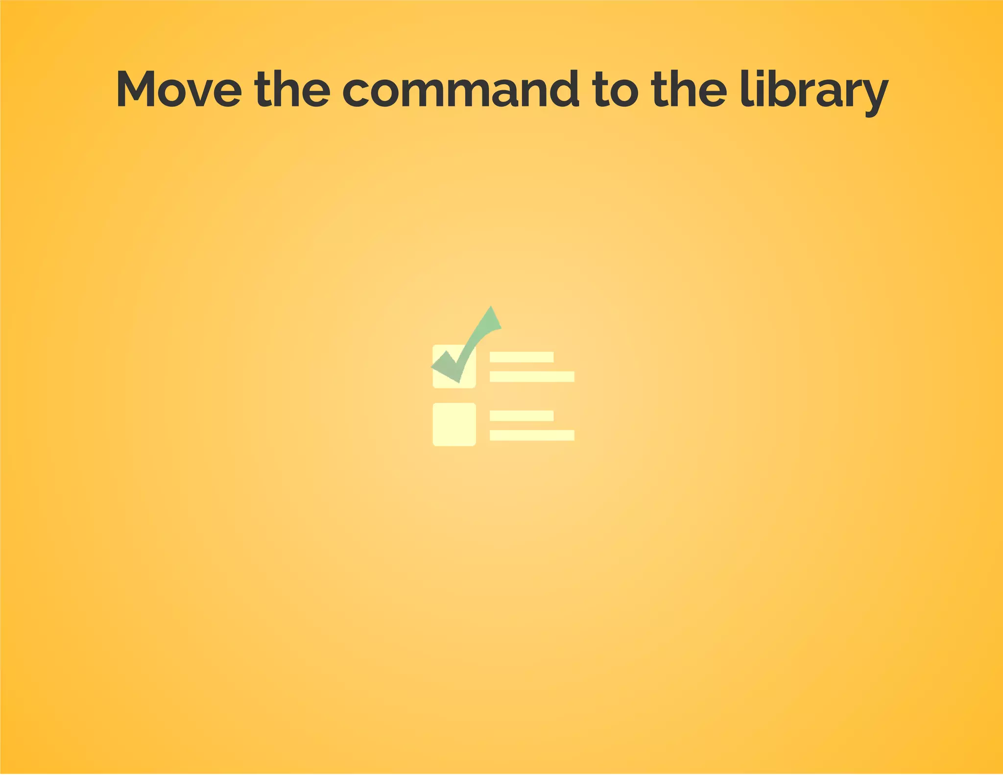 So let's move it out!
 