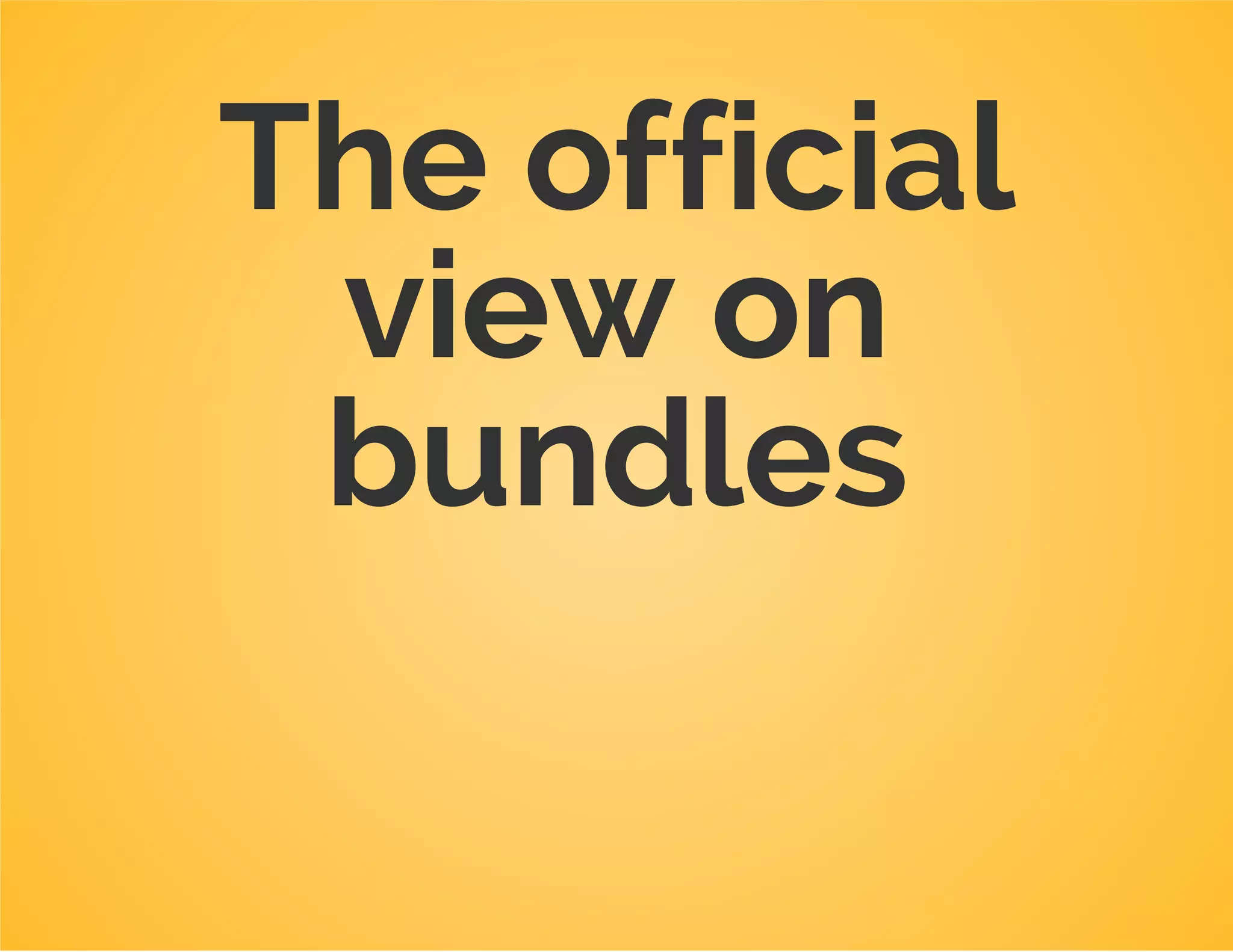 Before we continue, clean up your
bundle
Remove the following files and directories:
Controller
Resources/doc
Resources/public
Resources/translations
Resources/views
Tests
Also remove any superfluous comments!
 