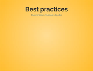 Which is not really true, because many things live inside
libraries (e.g. the Symfony components), which is good.
 