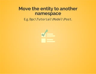 Also: why are my entities inside a
bundle?
They are not only useful inside a Symfony project.
 