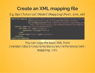 Move the entity to another
namespace
E.g. DpcTutorialModelPost.
 