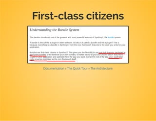 The official
view on
bundles
 