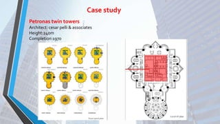 Case study
Petronas twin towers
Architect: cesar pelli & associates
Height:240m
Completion:1970
 