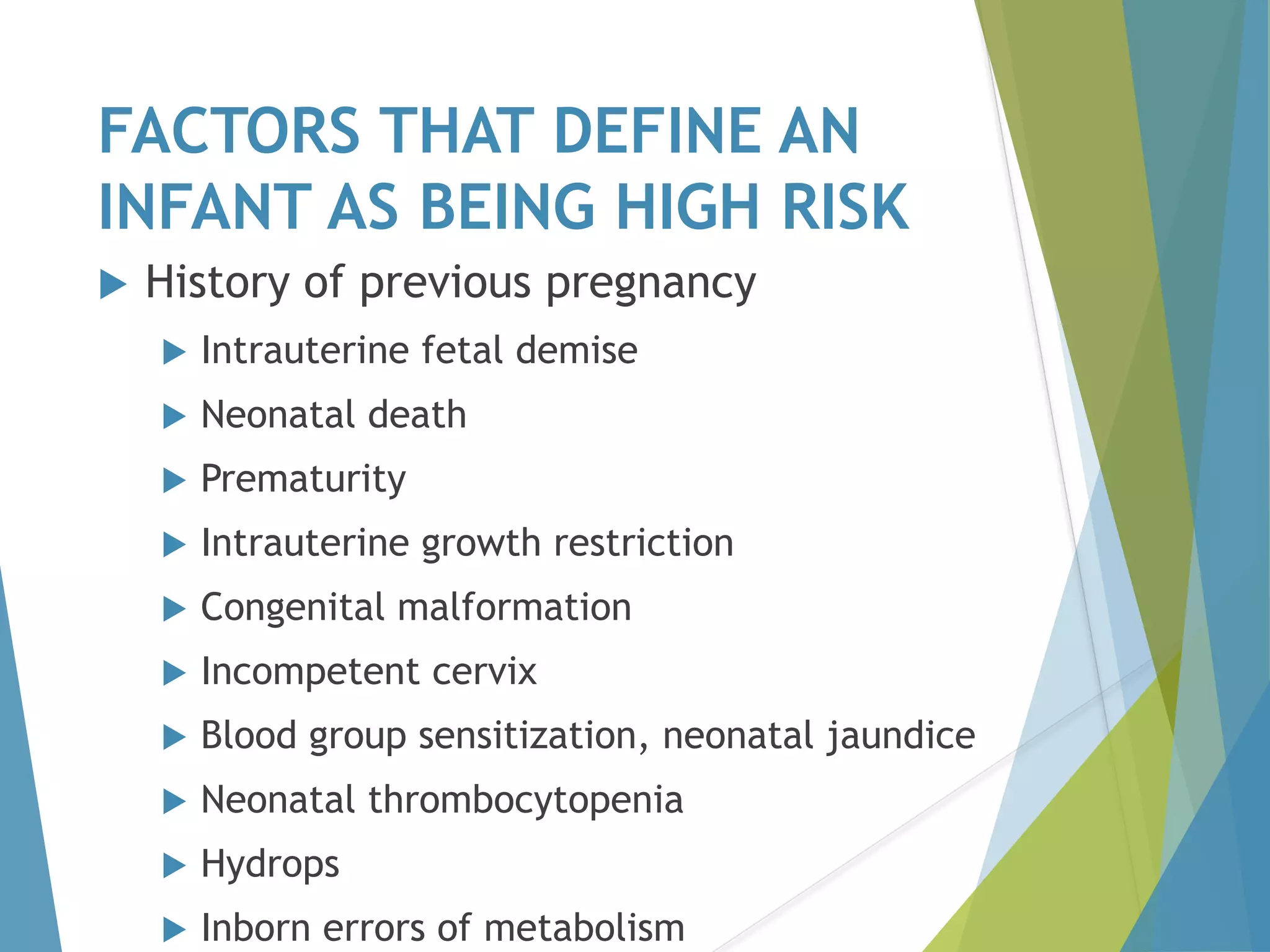 High risk infants | PDF