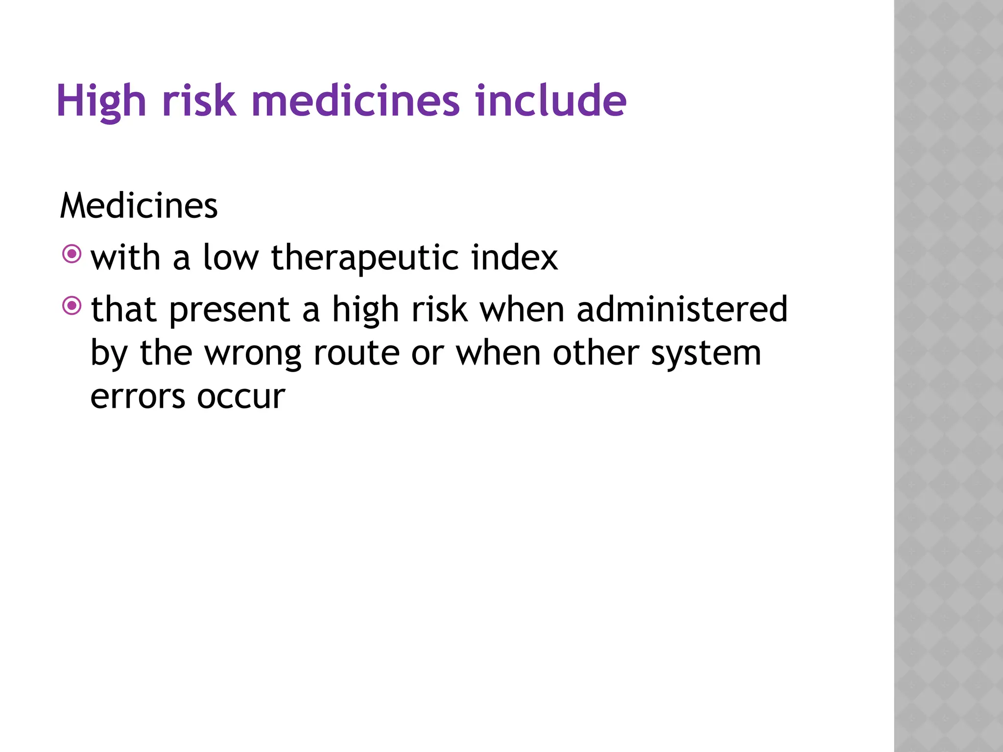 High Risk Medications for hospitals.pptx