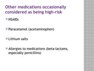 High Risk Medications for hospitals.pptx