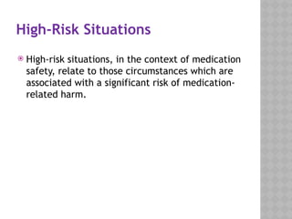 High Risk Medications for hospitals.pptx