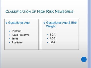 HighRisk Neonates for undergraduates.pptx