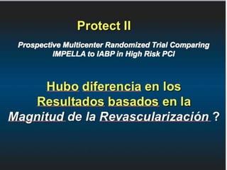 UPDATE OF HIGH RISK PCI . . . IMPELLA vs IABP : INCLUDES  THE SHOCK II TRIAL