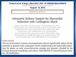 UPDATE OF HIGH RISK PCI . . . IMPELLA vs IABP : INCLUDES  THE SHOCK II TRIAL