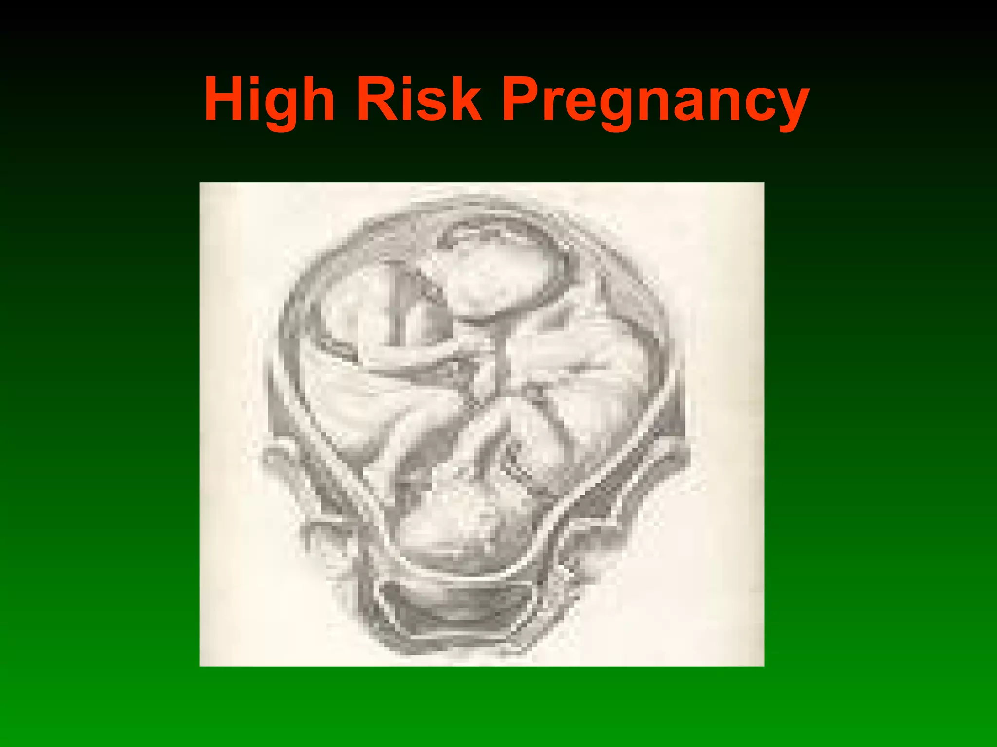 High Risk Parturient High risk pregnancy | PPT