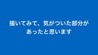 描いてみて、気がついた部分が
あったと思います
 