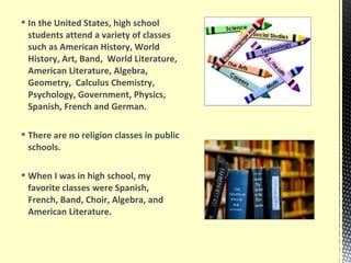 High school and University in Spain and the USA | PPT