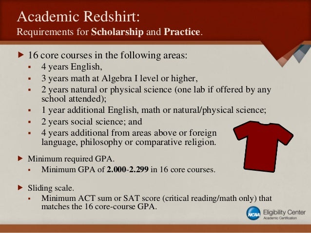 2016 NCAA Division I Initial-Eligibility Academic Requirements