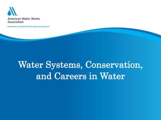 Water Systems, Conservation,
and Careers in Water
 