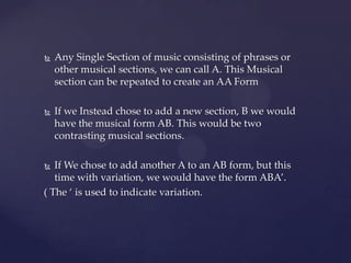 High school presentation/Forms of Music | PPTX