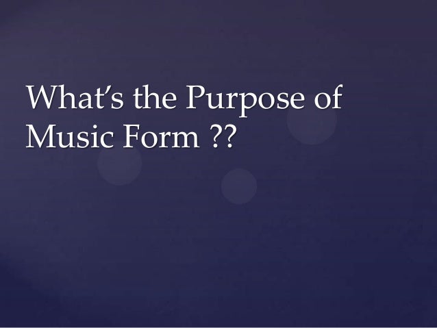 High School Presentation Forms Of Music