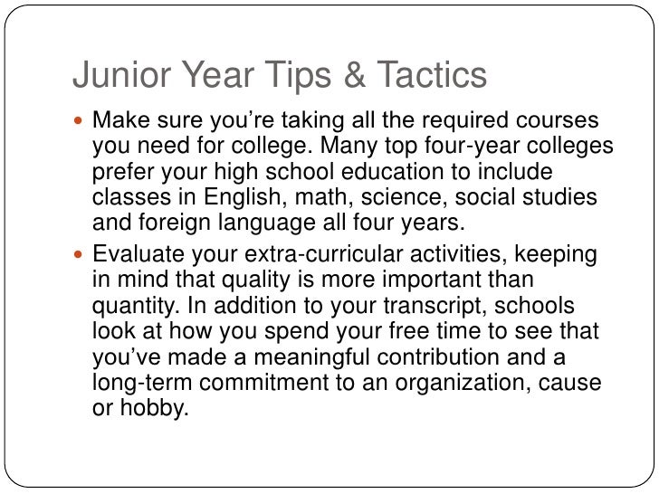 high school tips vol 2 junior year high school