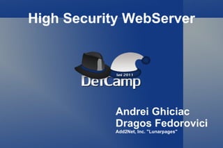 High Security Web Server