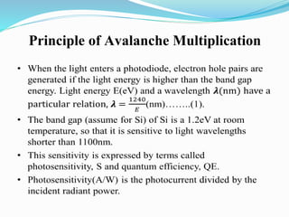 Principle of Avalanche Multiplication
 