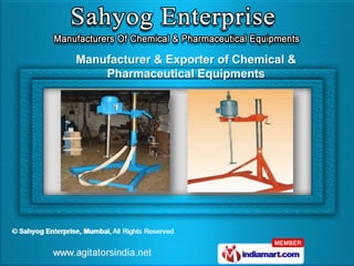 Manufacturer & Exporter of Chemical &
    Pharmaceutical Equipments
 