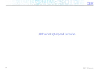 ORB and High Speed Networks




53                                 © 2012 IBM Corporation
 
