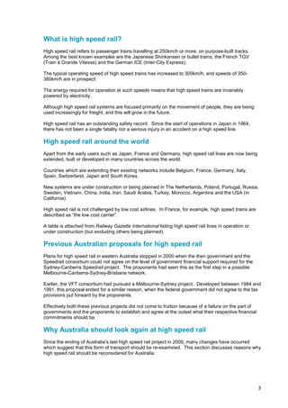 High speed rail for australia | PDF