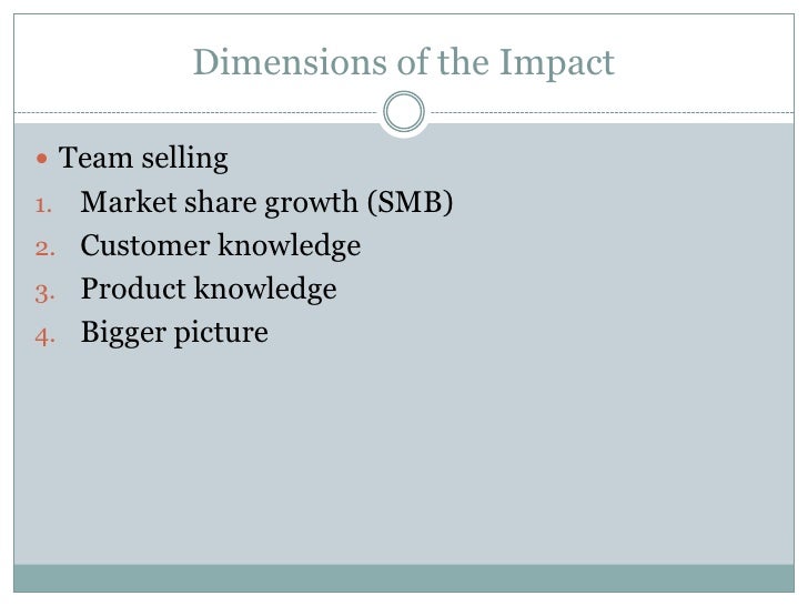 what does impact stand for in sales