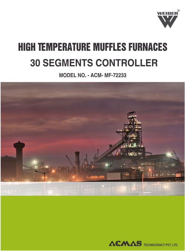 High temperature muffles furnaces 30 segments controller PPT