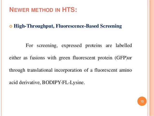High Throughput Screening Of Natural Product High Throughput Screening Of Natural Product