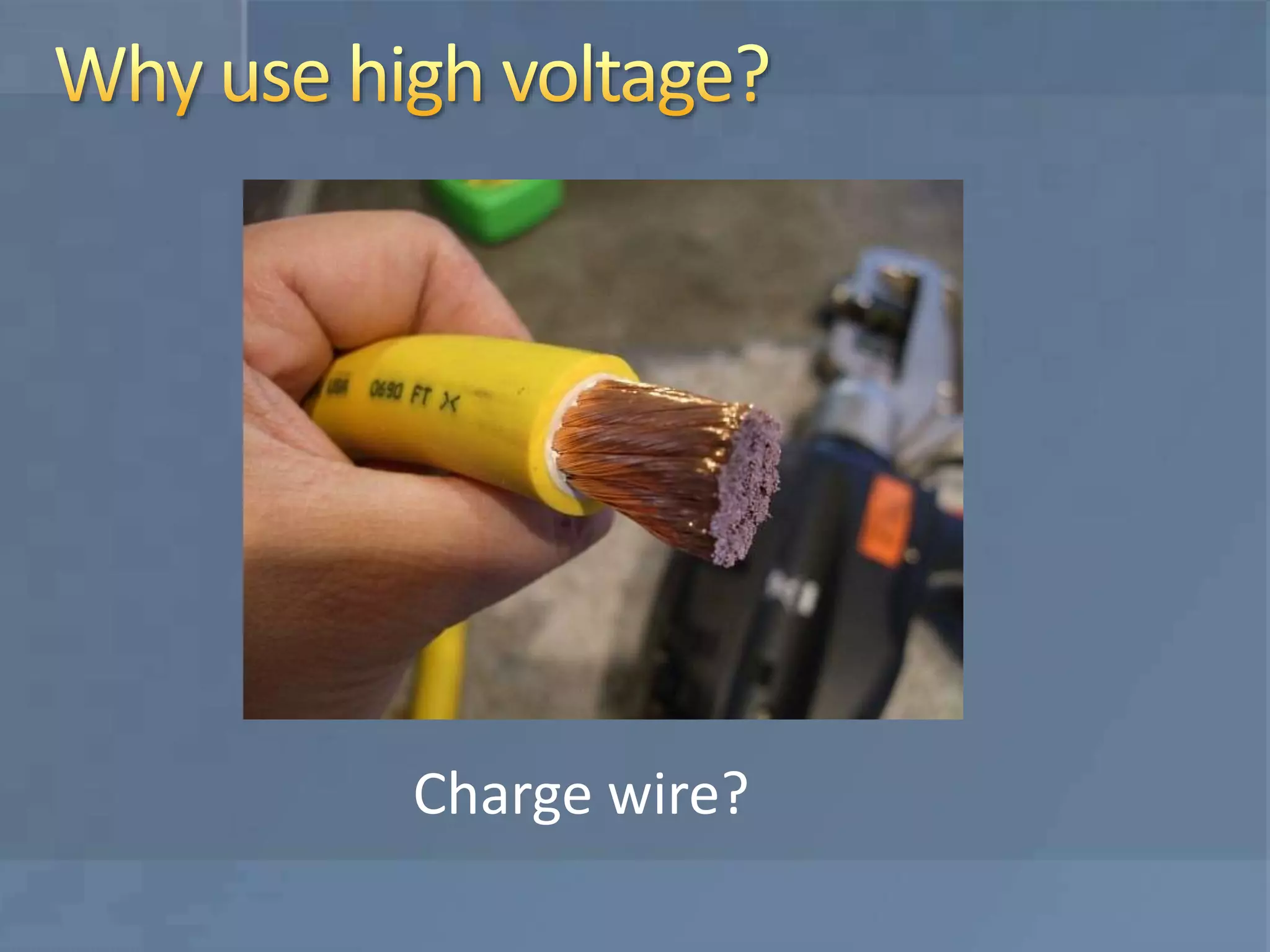 Charge wire?
 