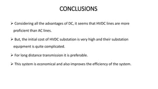 High Voltage Direct Current Transmission PPT | PPTX