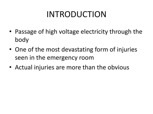 High voltage electrical burns2 | PPTX