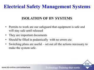 High Voltage Electrical Compliance and Safety Operating Procedures | PPTX