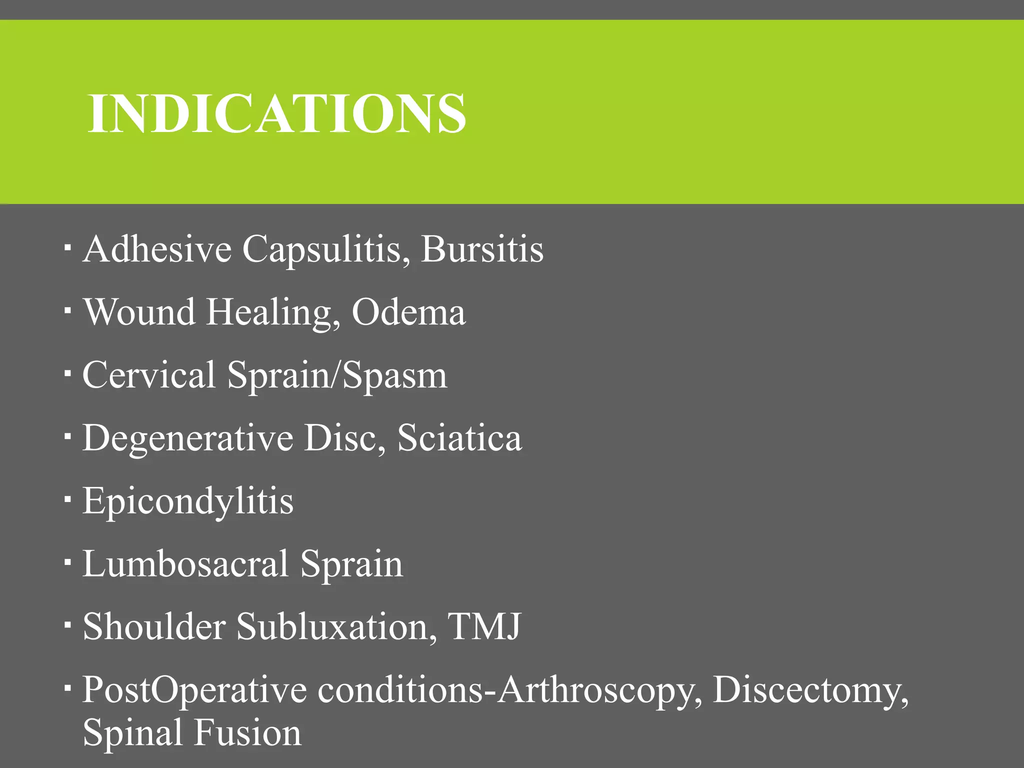 High voltage pulsed galvanic stimulation PPT