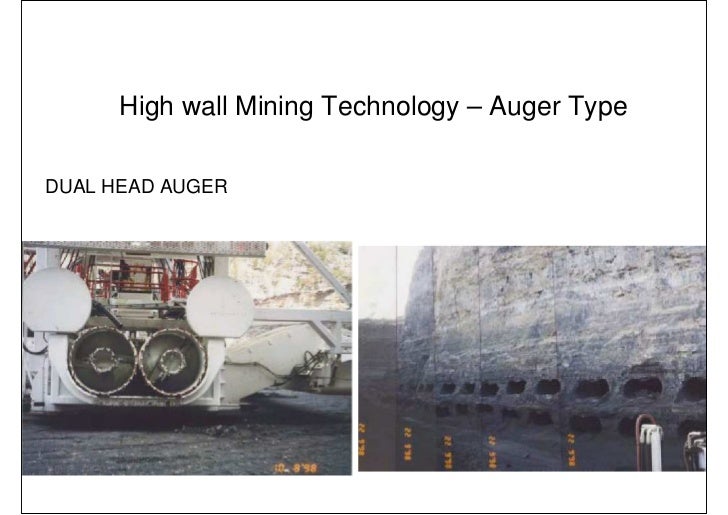 Highwall mining