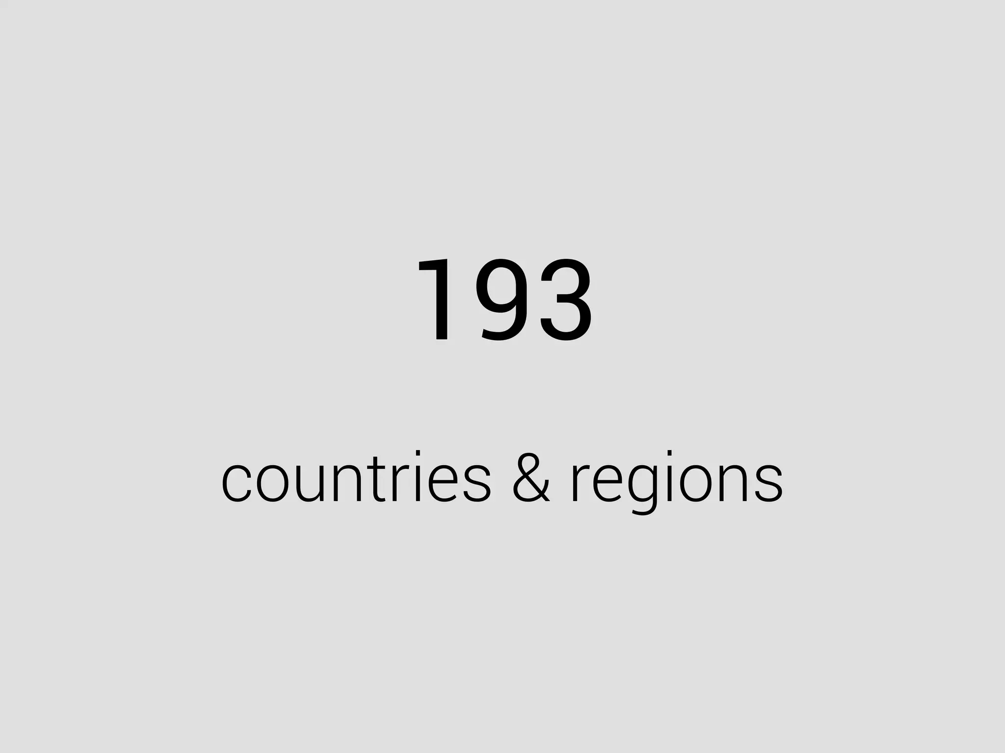 193
countries & regions
 