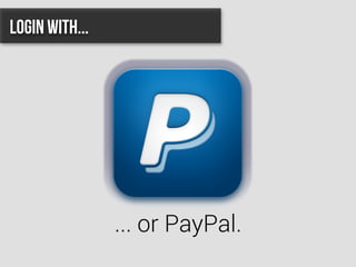 ... or PayPal.
Login with...
 