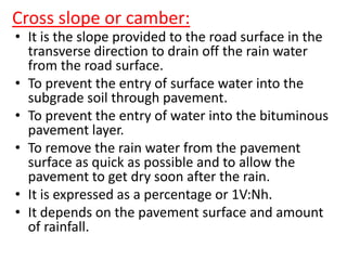 Normal Camber Highway notes (planning, alignment, & geometric design ) | PDF