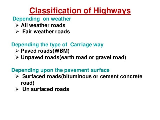 types of highways