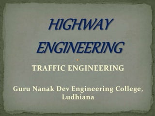 Highway Engineering | PPTX
