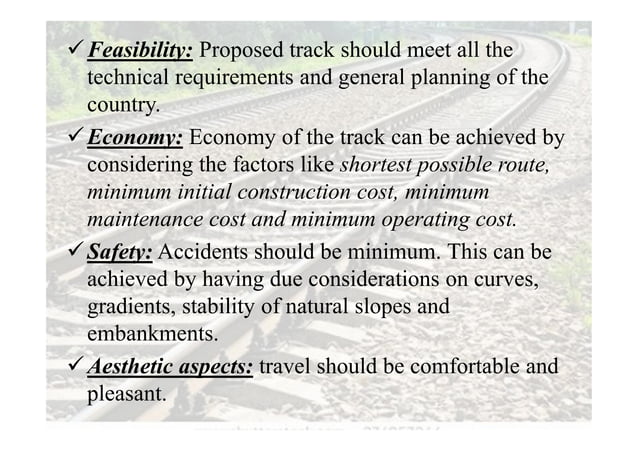 Alignment of railway tracks | PDF
