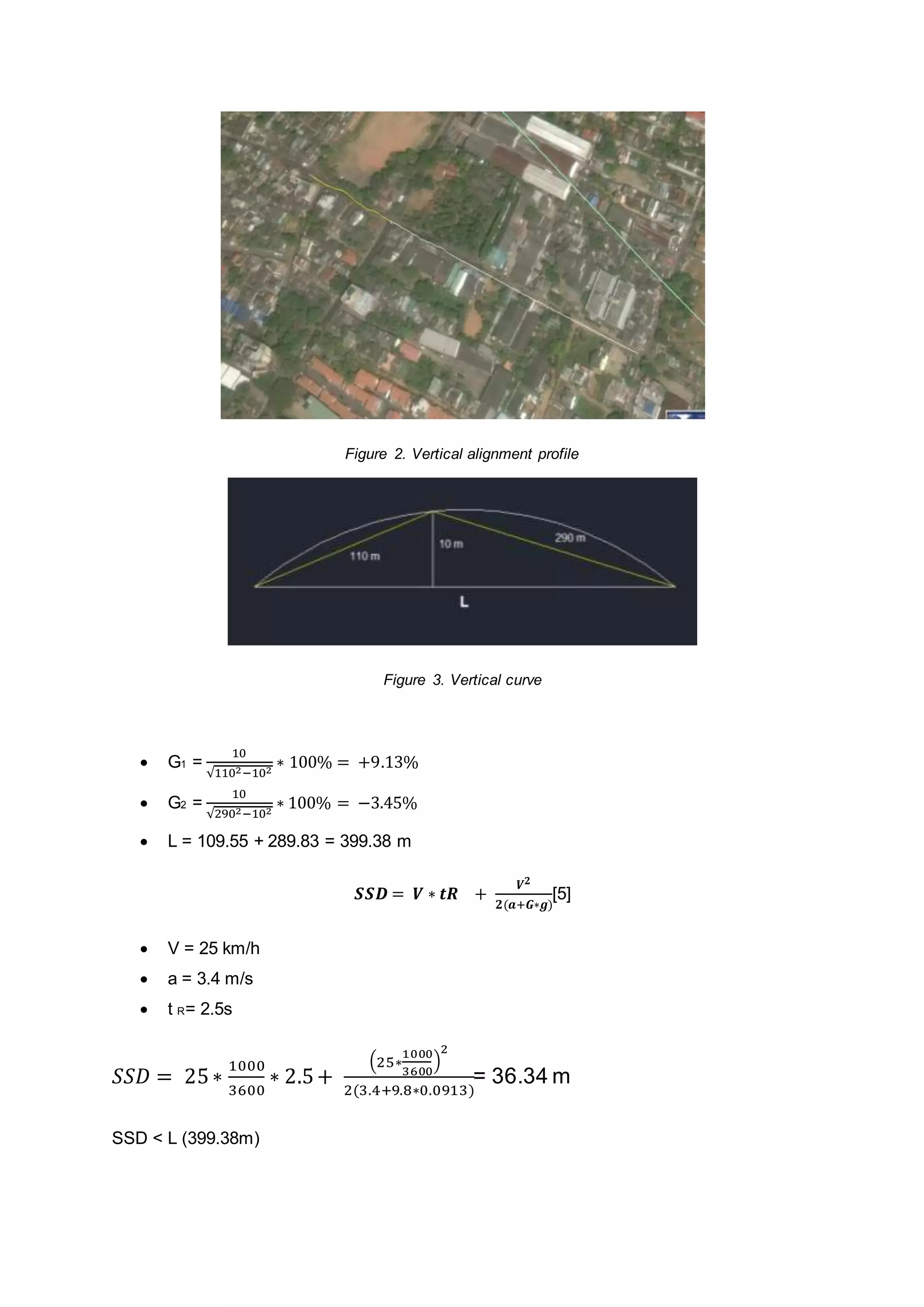 Highway designing calculations | DOCX