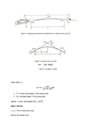 Highway designing calculations | DOCX