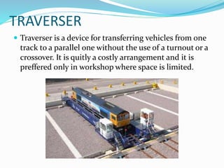 Traverser Machine equipments at railway station | PPTX