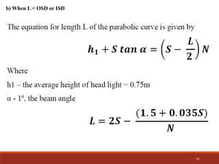 19
b) When L < OSD or ISD
 
