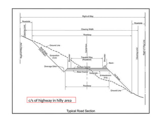 Geometric design of Highway Engineering | PPTX