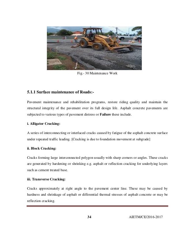Highway failure & their maintenance seminar report