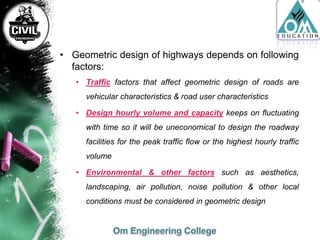Highway geometric design | PDF