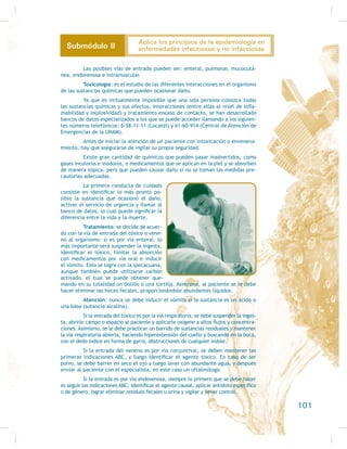 6H HPSOHD DO PLVPR WLHPSR XQ
estetoscopio, con el que se ubica la membrana encima de la arteria humeral, en su
H[WUHPR GLVWDO  HQ HO SOLHJXH GH OD FDUD DQWHULRU GHO FRGR 6H SUHVLRQD OD ERPELWD
para inyectar aire a la bolsita hasta lo indicado anteriormente, y posteriormente se
GHMD VDOLU HO DLUH HVFXFKDQGR FRQ HO HVWHWRVFRSLR ORV UXLGRV FDUGLDFRV XDQGR
se escuche el primer ruido, que corresponde a la presión sistólica (bombeo del cora-
zón), se toma el dato que marca el manómetro; en ese momento se continúa con la
salida del aire, y en el último ruido nuevamente se registra, que corresponde a
OD SUHVLyQ GLDVWyOLFD FRUD]yQ UHODMDGR 